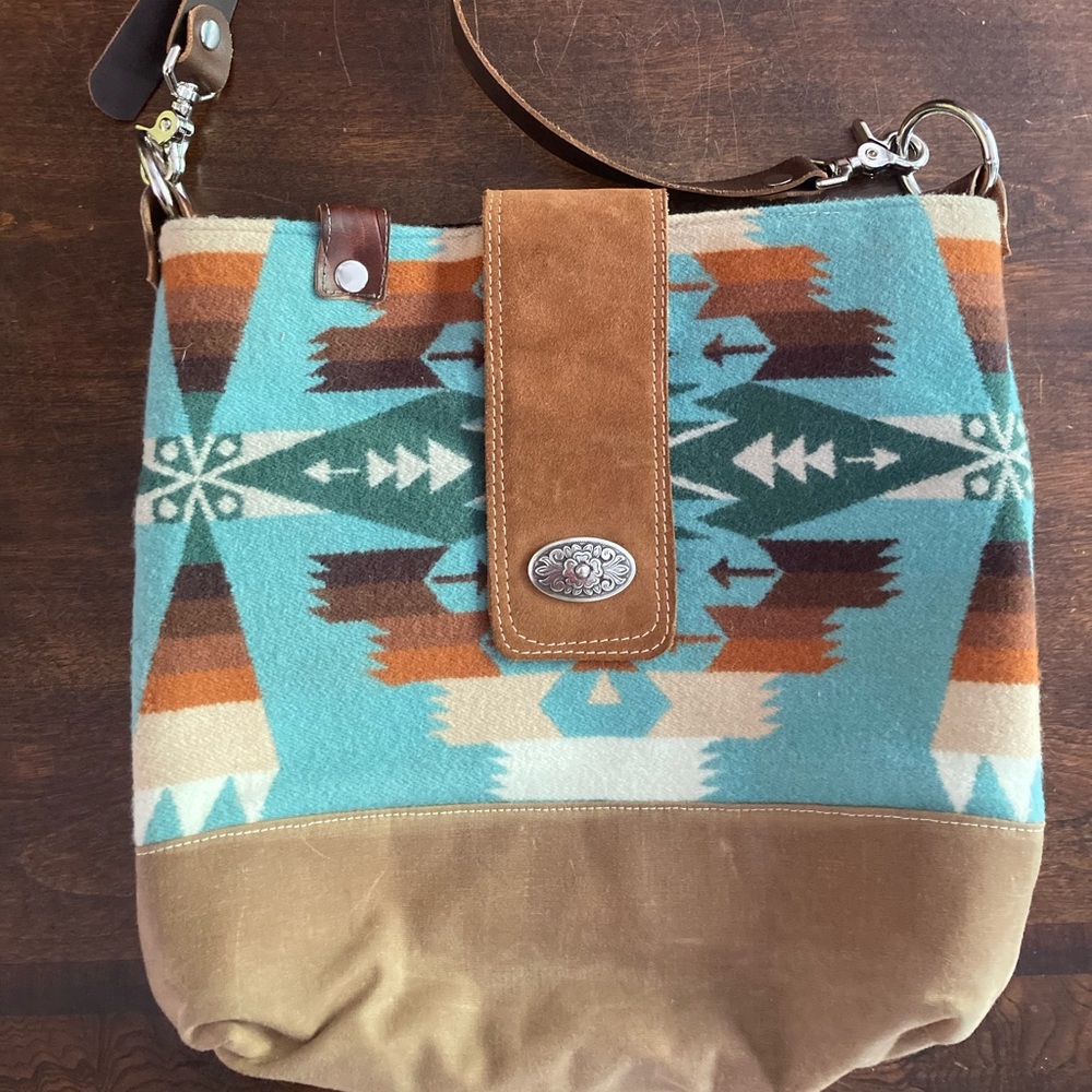 Native American Style Pendleton Crossbody Purse